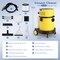 Yellow 4-in-1 Portable Wet Dry Vacuum Cleaner with 2-Button Remote Controller and Smooth Caster Wheel